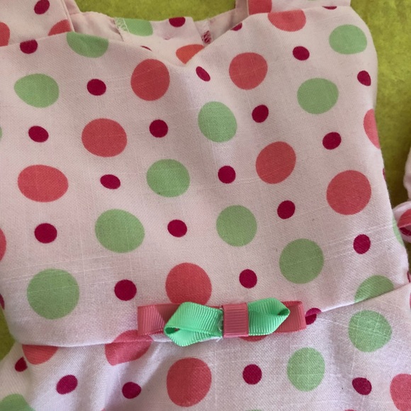 Adorable pink polka dot toddler dress - Picture 3 of 6